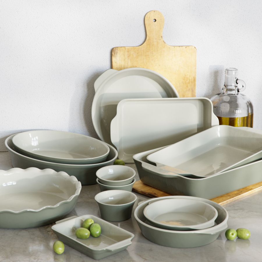 Porcelain Stone Baking Tray Staub Stoneware Rectangular Baking