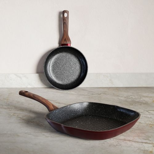 Grill and Frying Pan Velvet Set