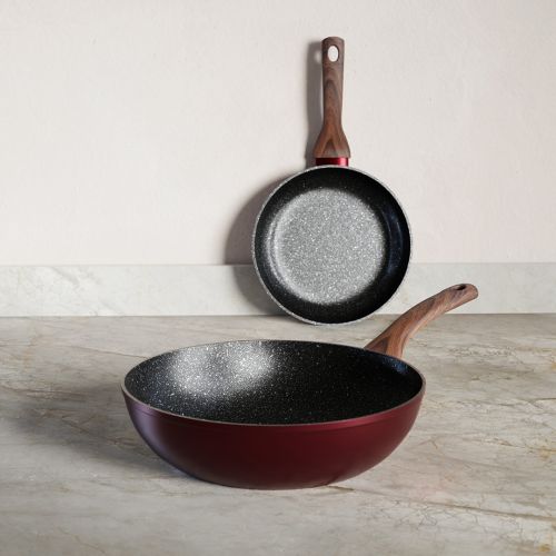 Wok and Frying Pan Velvet Set