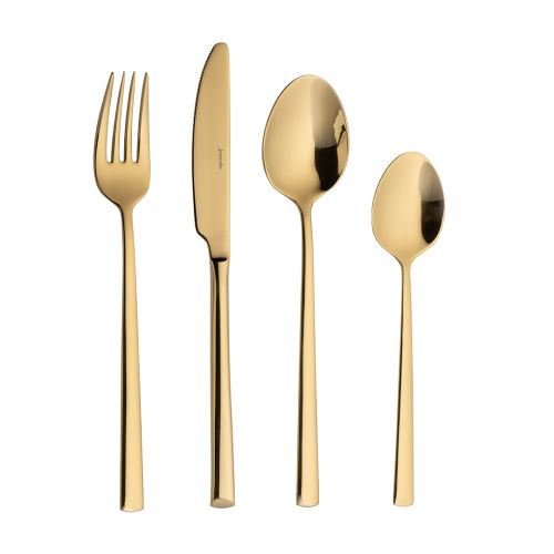 Viena Cutlery Set 16 Shiny Gold